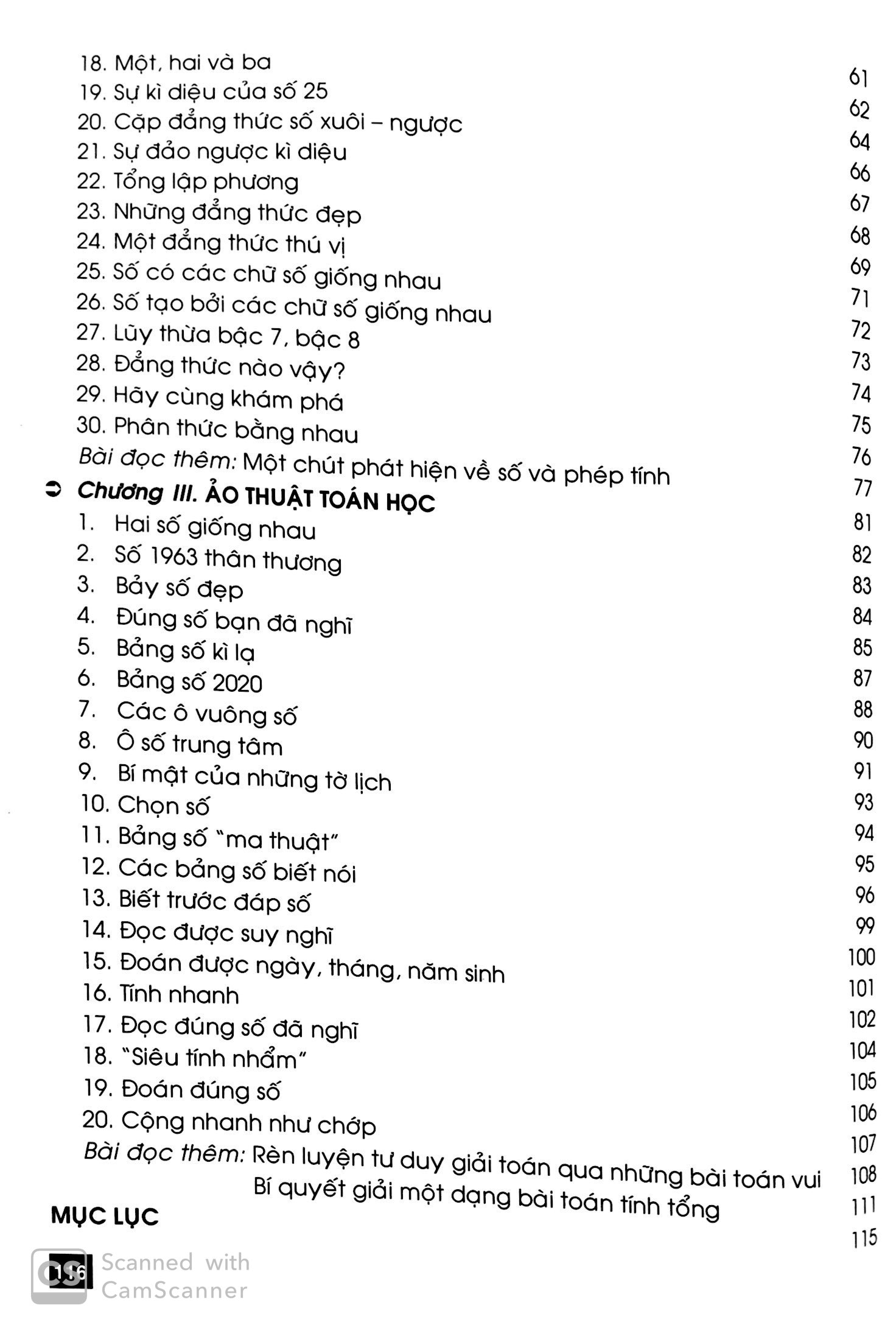 toán học thú vị từ số và phép tính