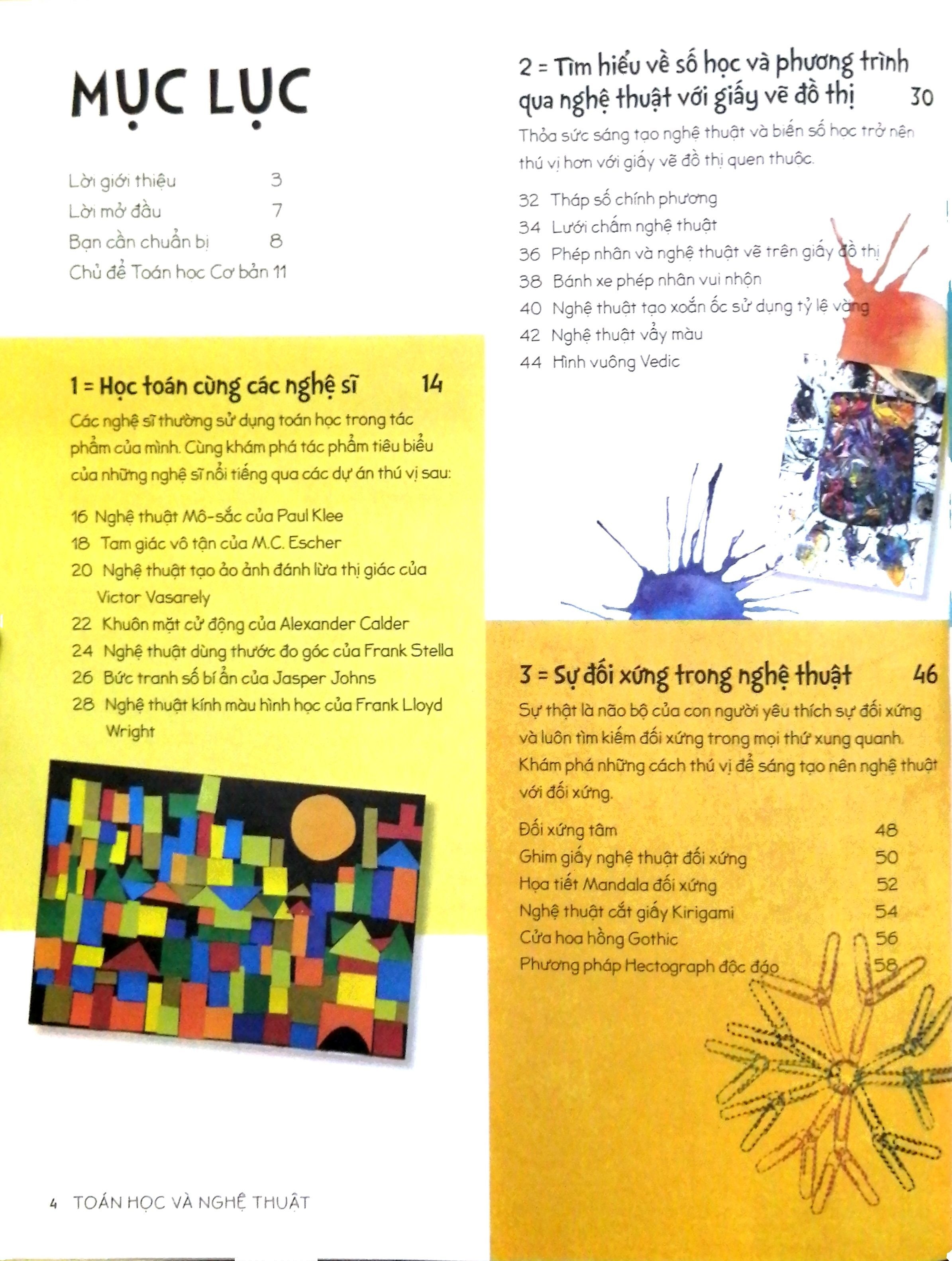 toán học và nghệ thuật sáng tạo cho trẻ em