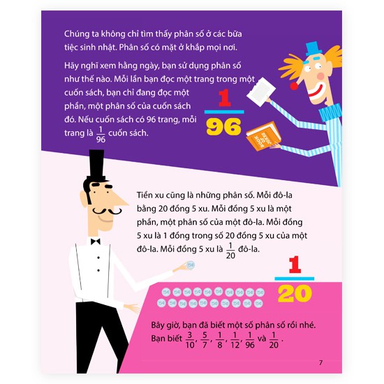 toán học vui nhộn - phân số không còn rắc rối