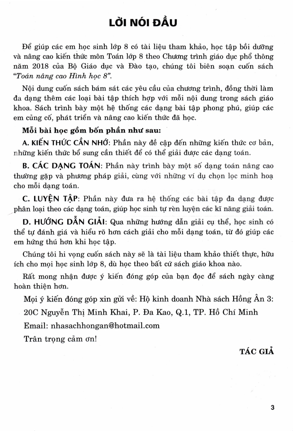 Toán Nâng Cao Hình Học 8