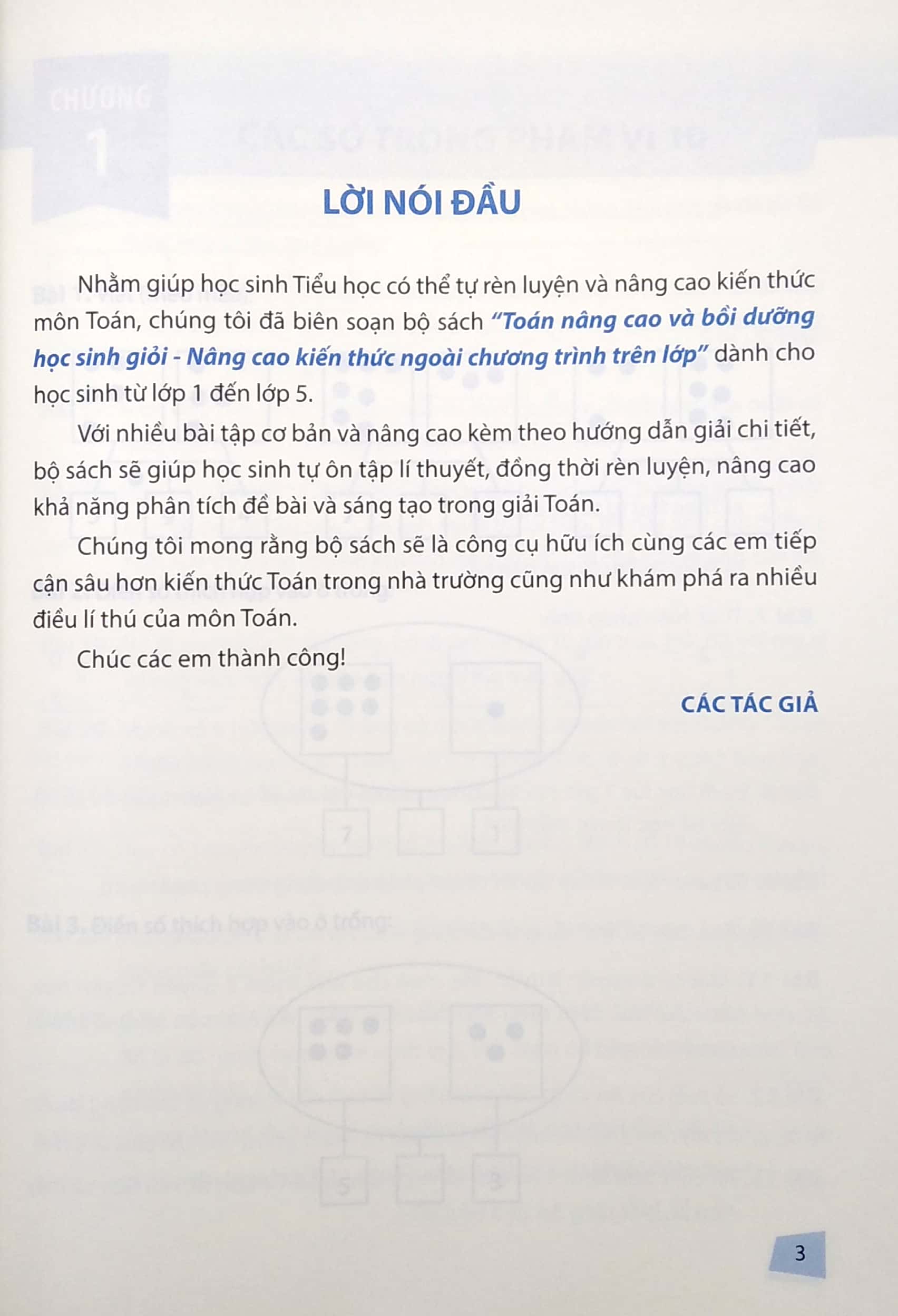 toán nâng cao và bồi dưỡng học sinh giỏi lớp 1 (nâng cao kiến thức ngoài chương trình lên lớp)