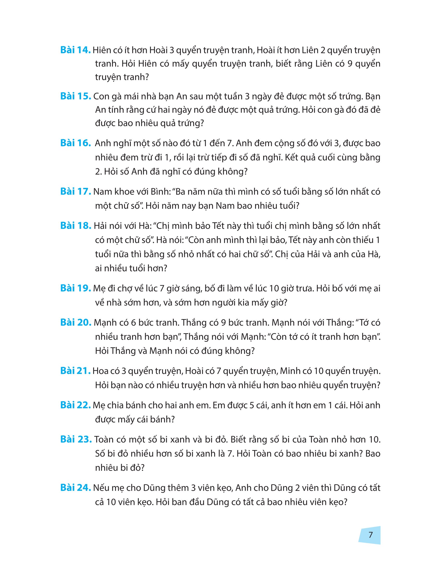 Toán Nâng Cao Và Bồi Dưỡng Học Sinh Giỏi Lớp 1 - Nâng Cao Kiến Thức Ngoài Chương Trình Lên Lớp (Tái Bản 2025)