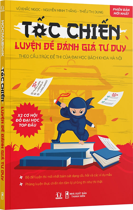 tốc chiến - luyện đề kiểm tra tư duy - theo cấu trúc đề thi của đại học bách khoa hà nội (tái bản 2024)