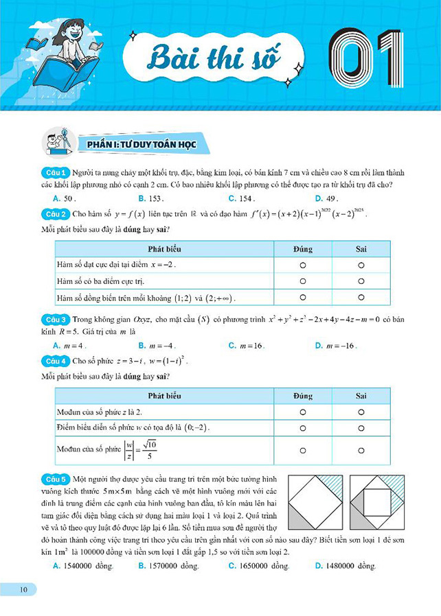Toc Chien - Luyen De Kiem Tra Tu Duy - Theo Cau Truc De Thi Cua Dai Hoc Bach Khoa Ha Noi (Tai Ban 2025)