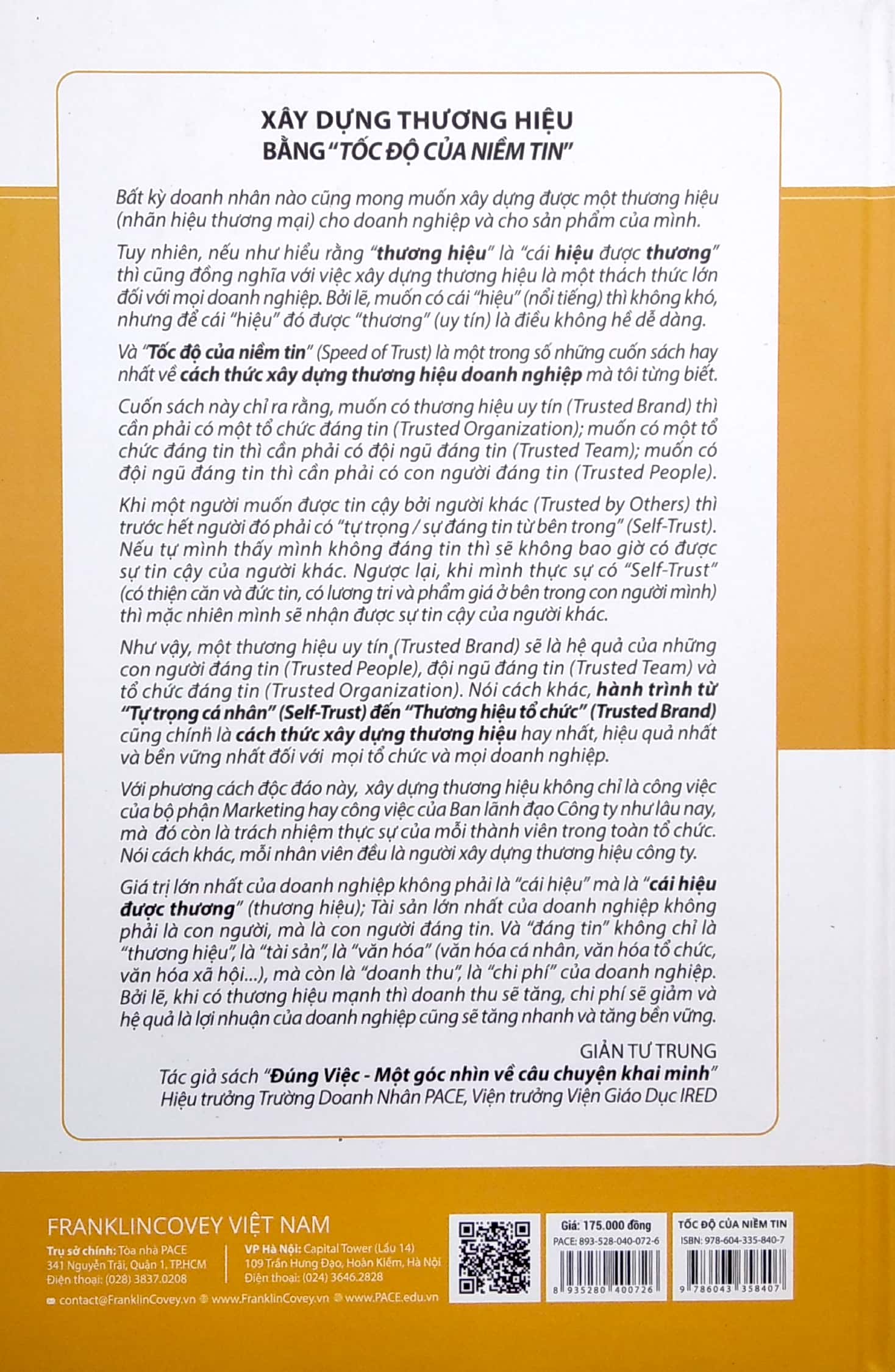 tốc độ của niềm tin (tái bản 2022)