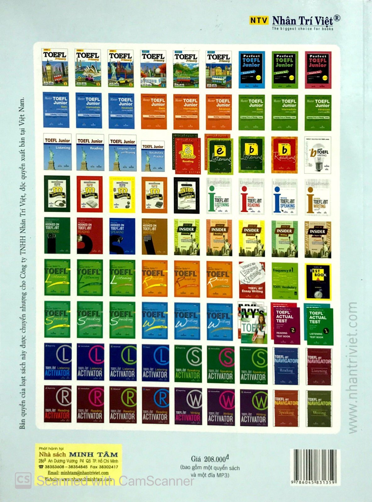 toefl ibt activator listening intermediate (kèm cd)