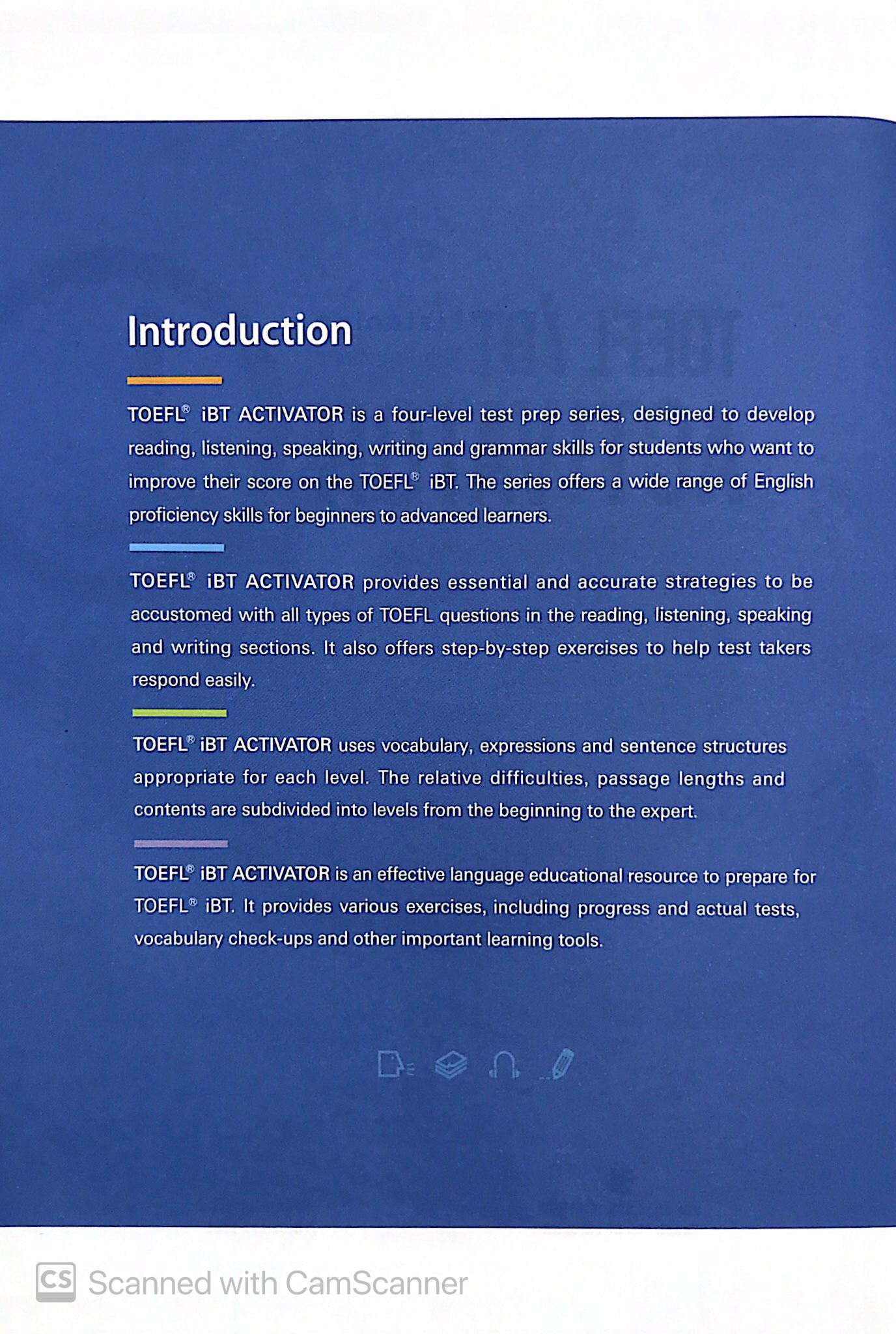 toefl ibt activator listening intermediate (kèm cd)