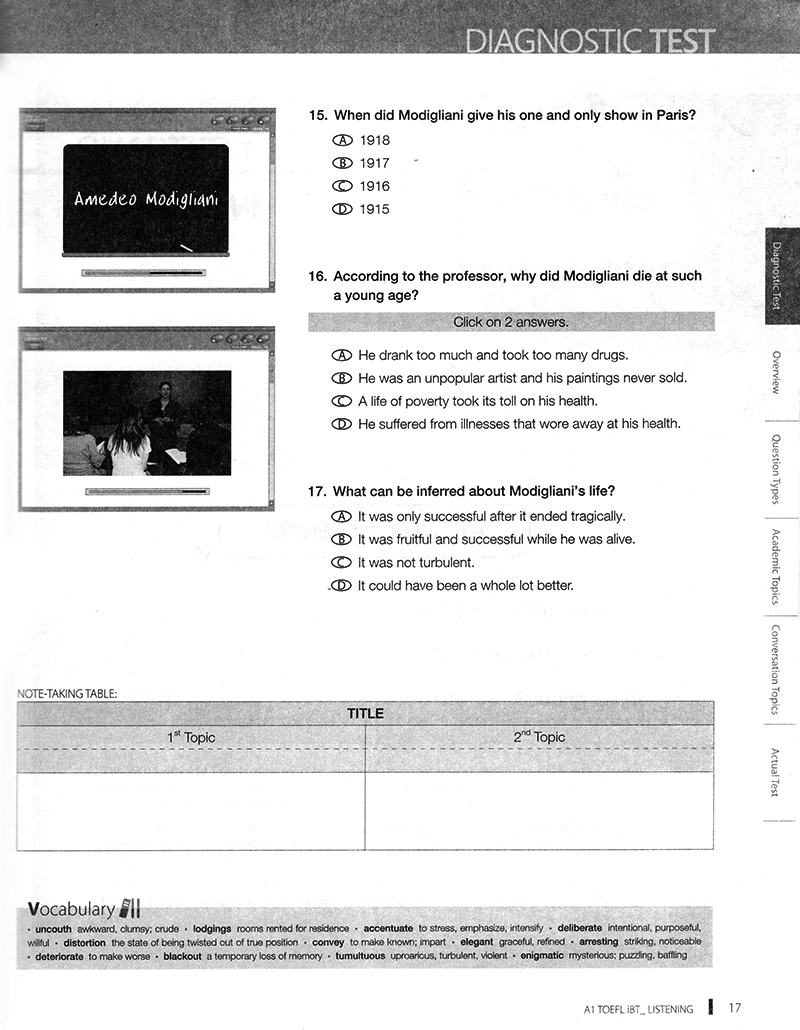 toefl ibt listening (a1)