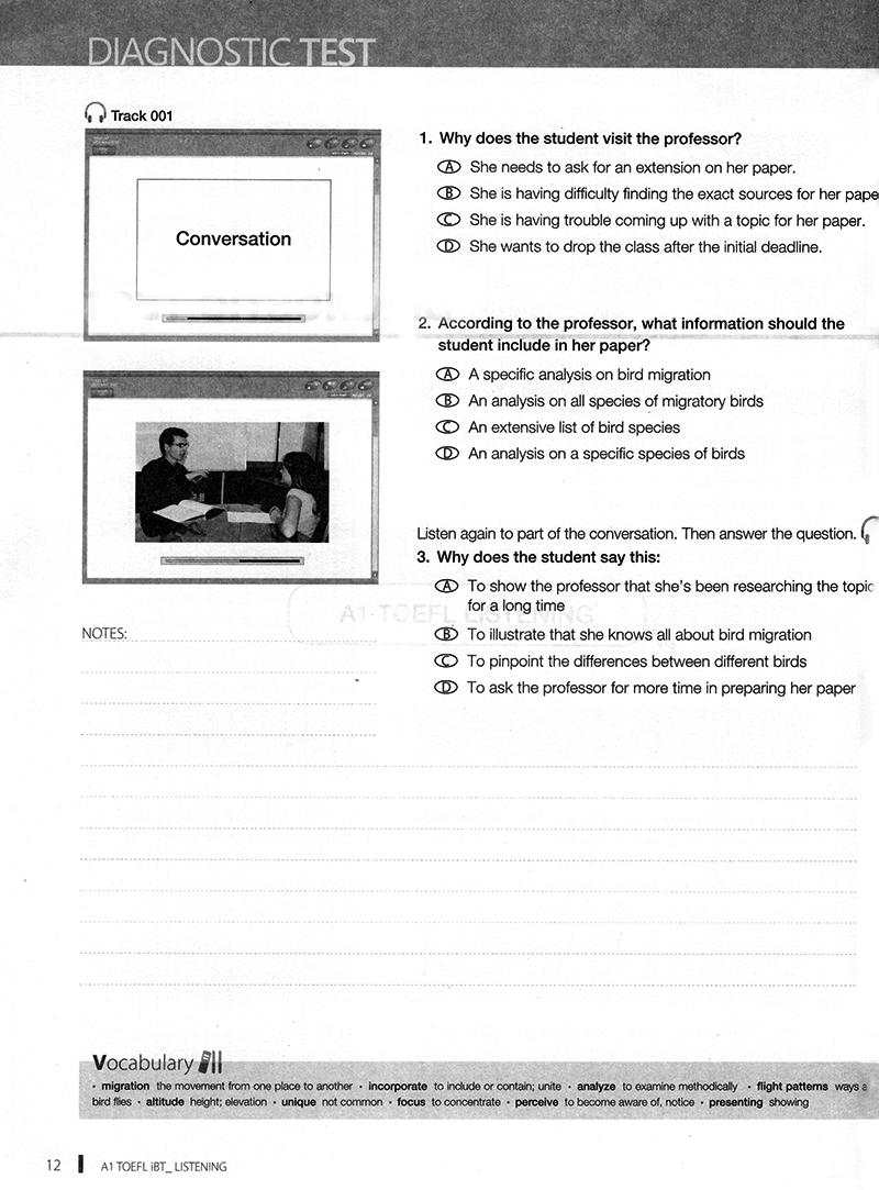toefl ibt listening (a1)