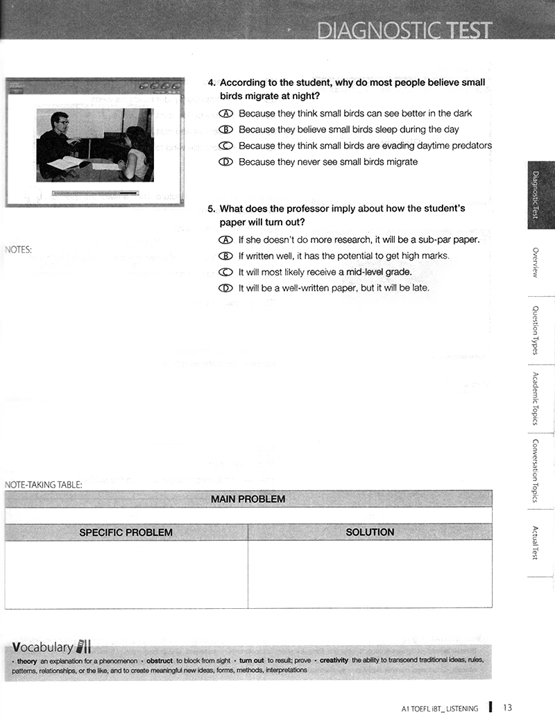 toefl ibt listening (a1)
