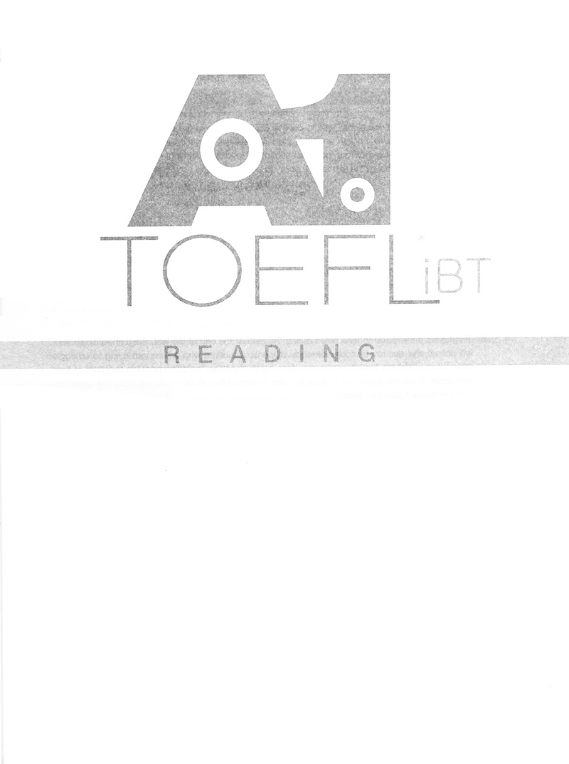 toefl ibt - reading
