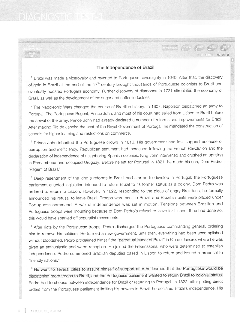 toefl ibt reading (a1)