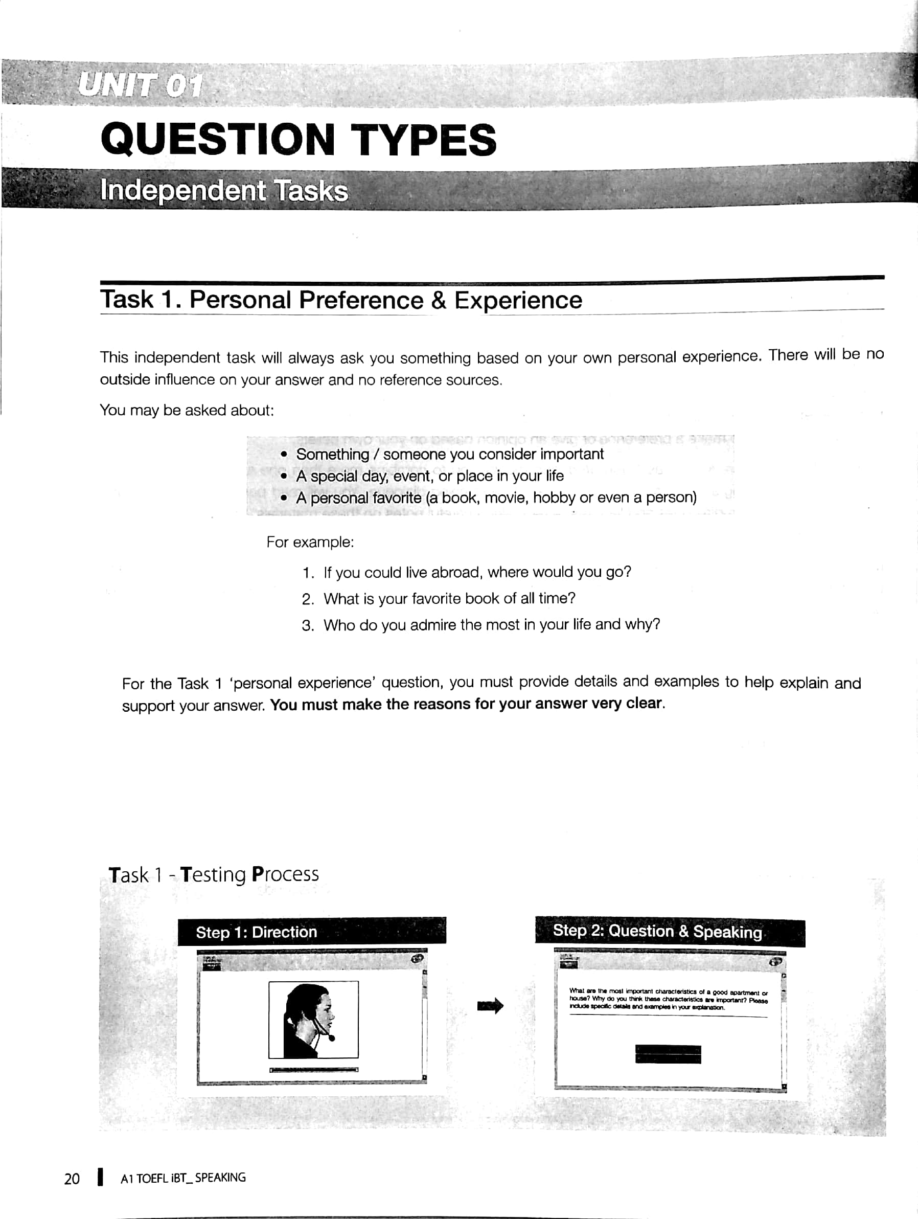 toefl ibt speaking (a1)