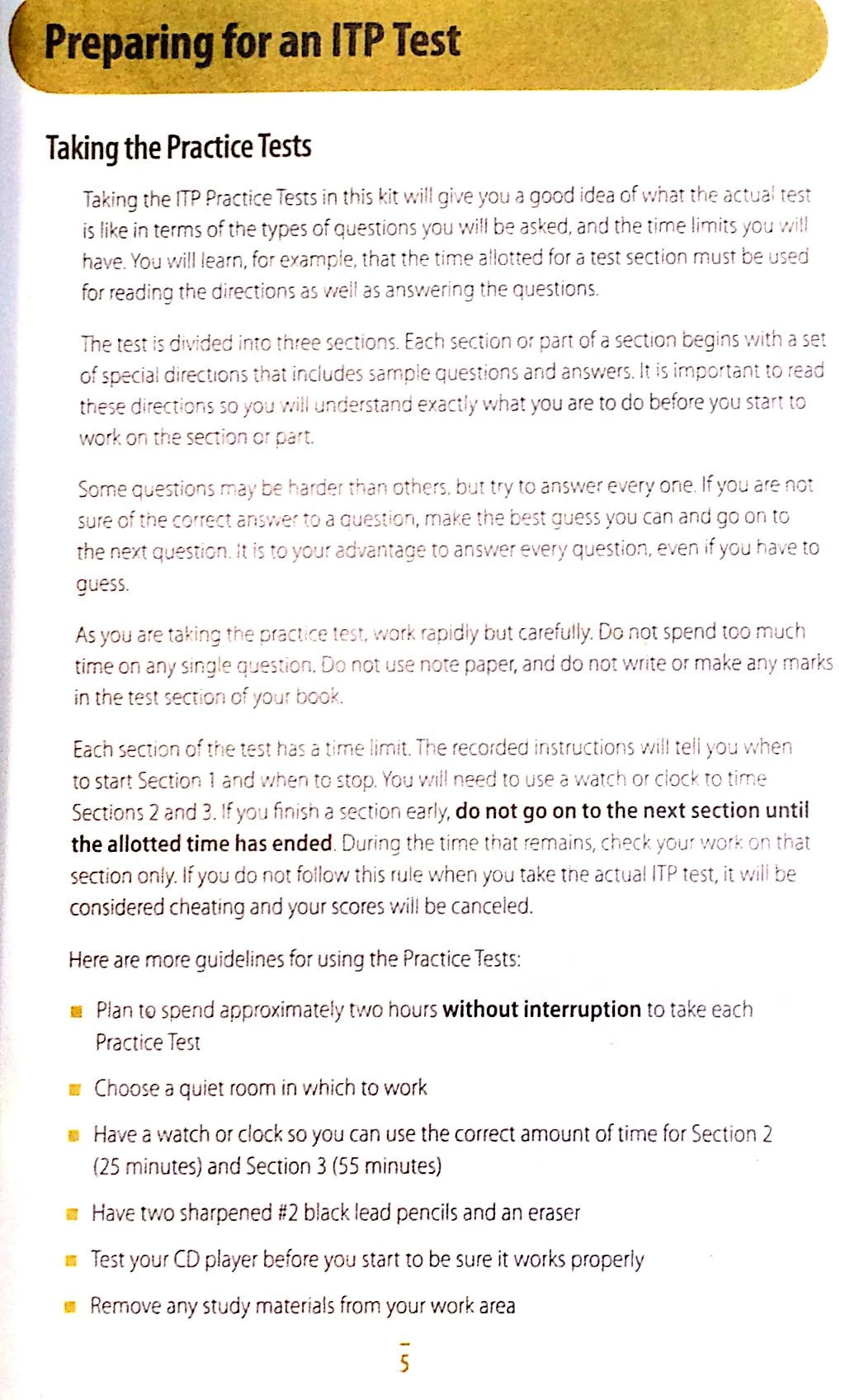 toefl itp assessment series- practice test volume 1 (cd)