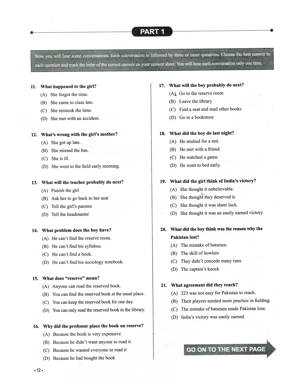 toefl junior - 10 practice tests (kèm cd)