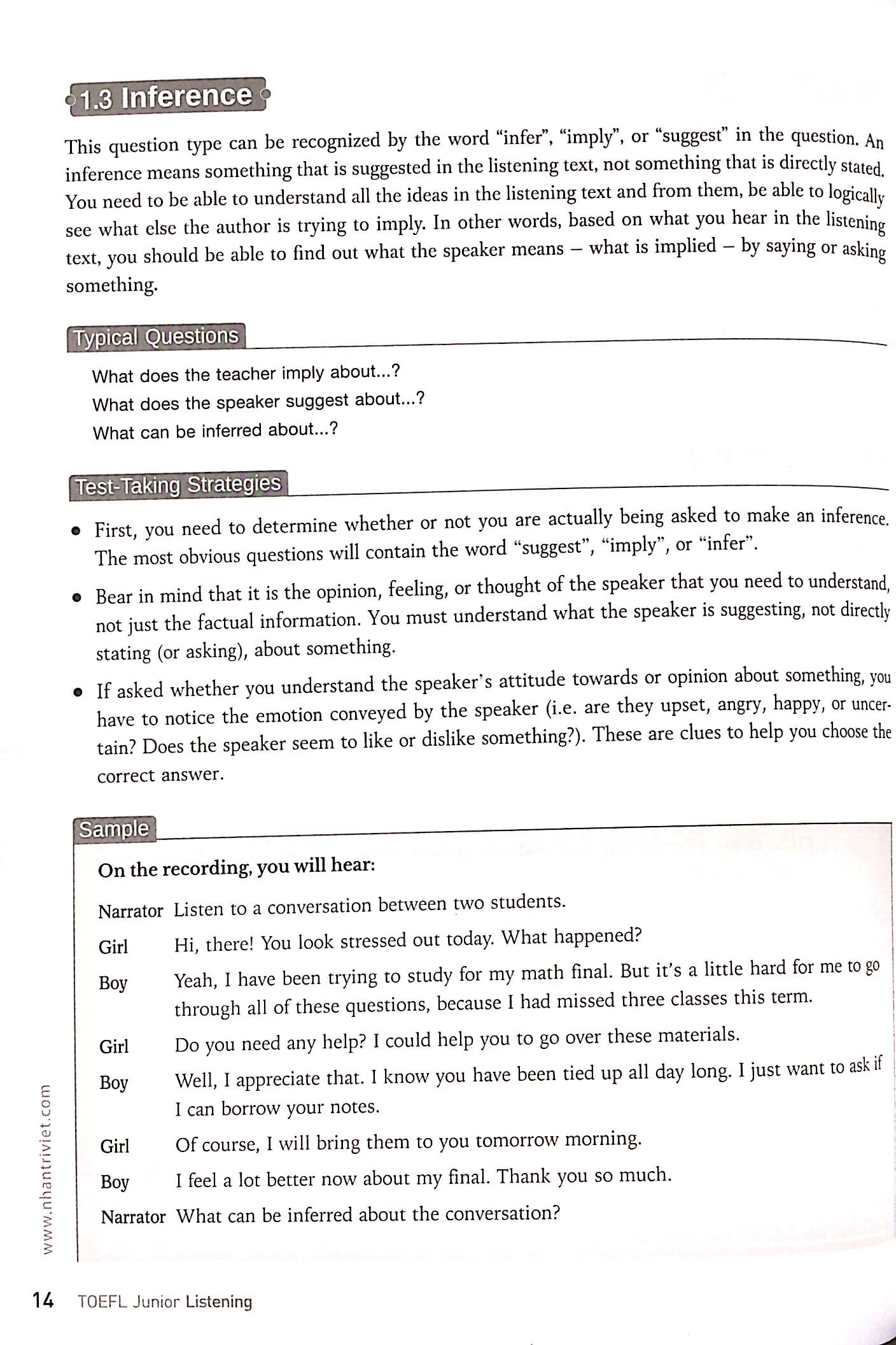 toefl junior listening (kèm cd)