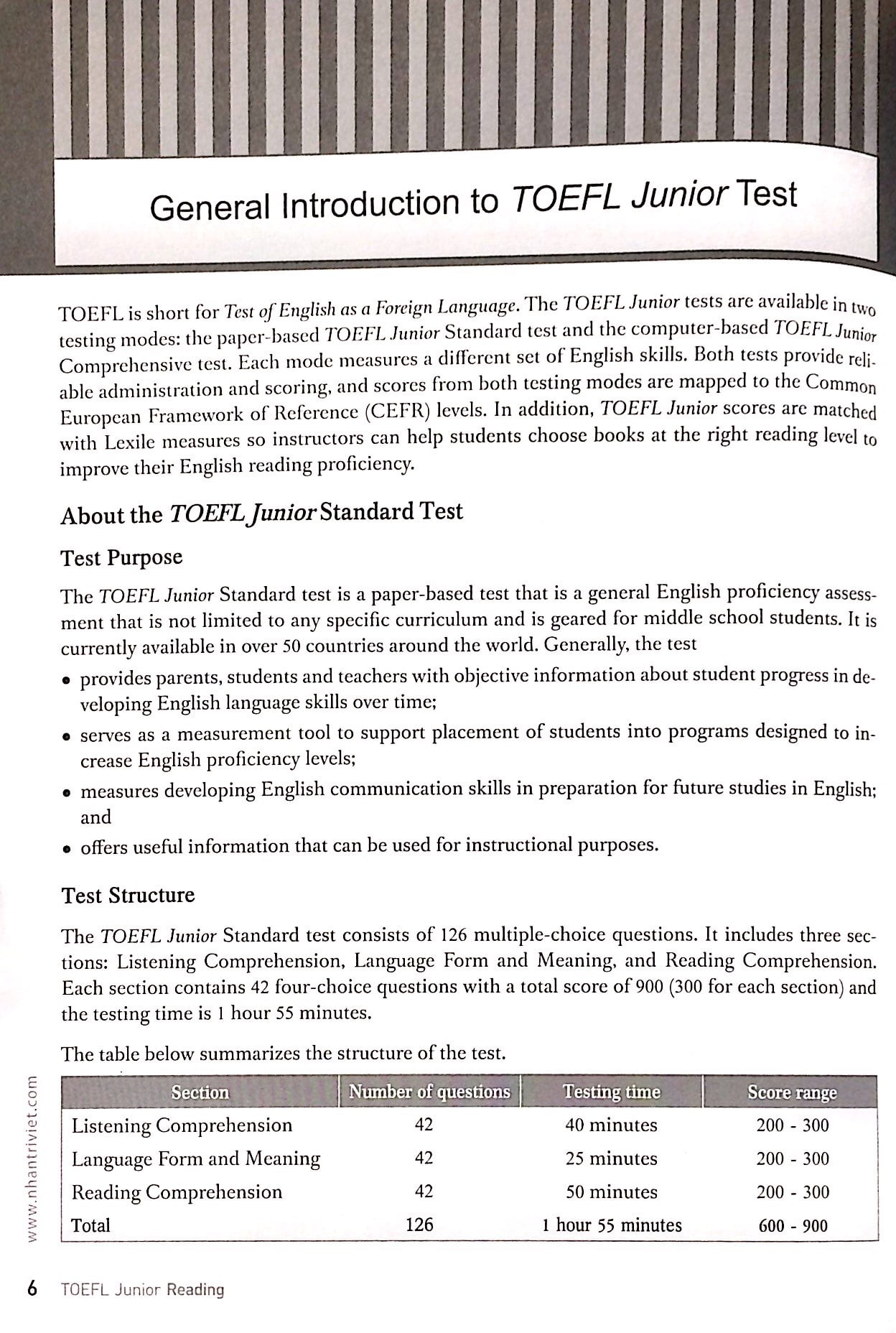 toefl junior reading (không cd)