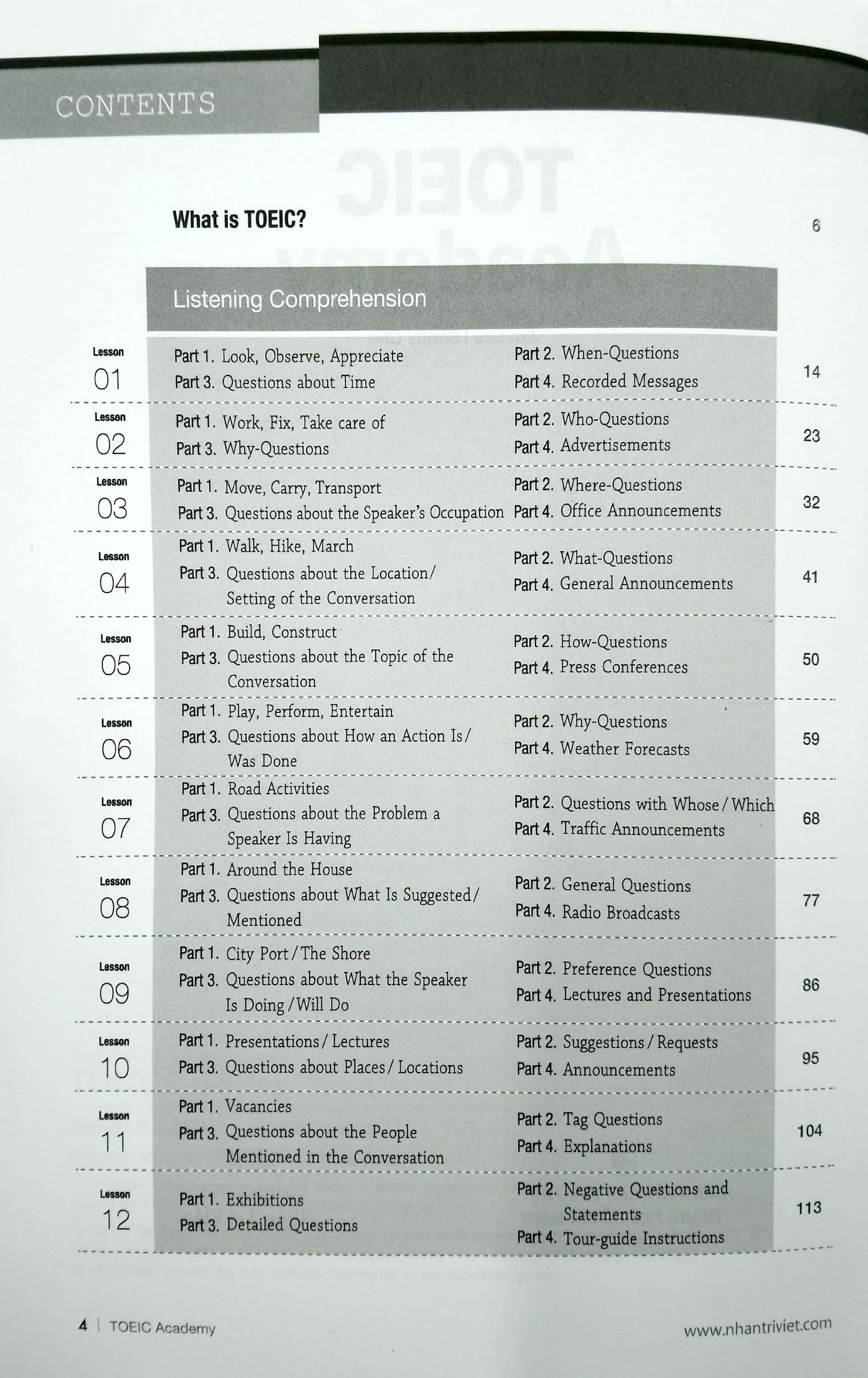 toeic academy (kèm cd)