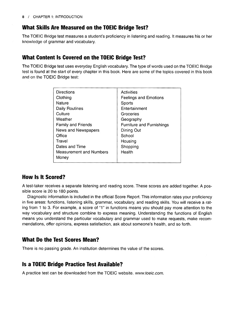 toeic bridge test - 2019