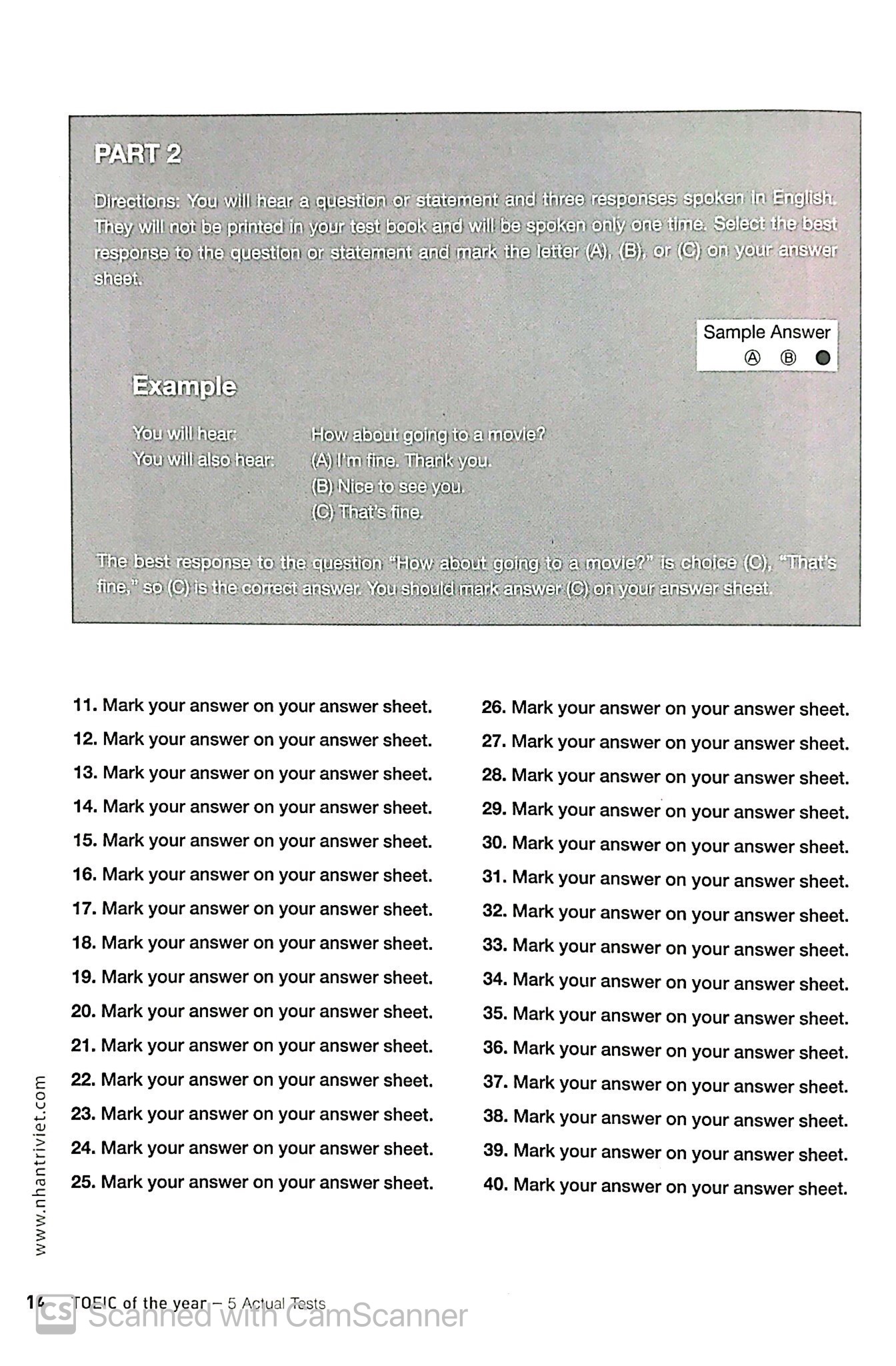 toeic of the year (kèm cd)