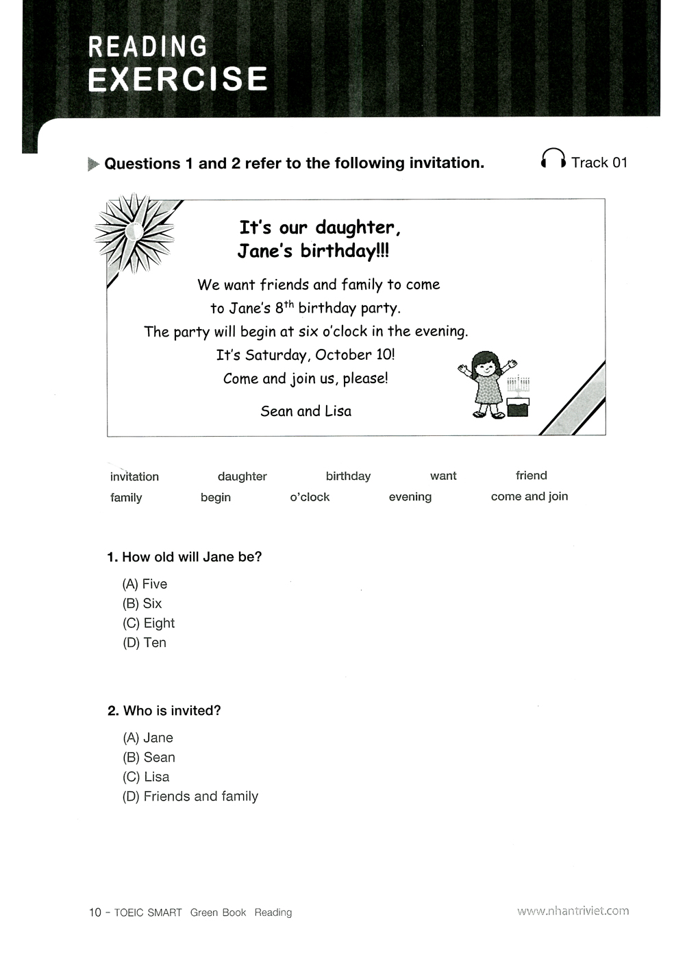 toeic smart - green book reading (kèm cd)