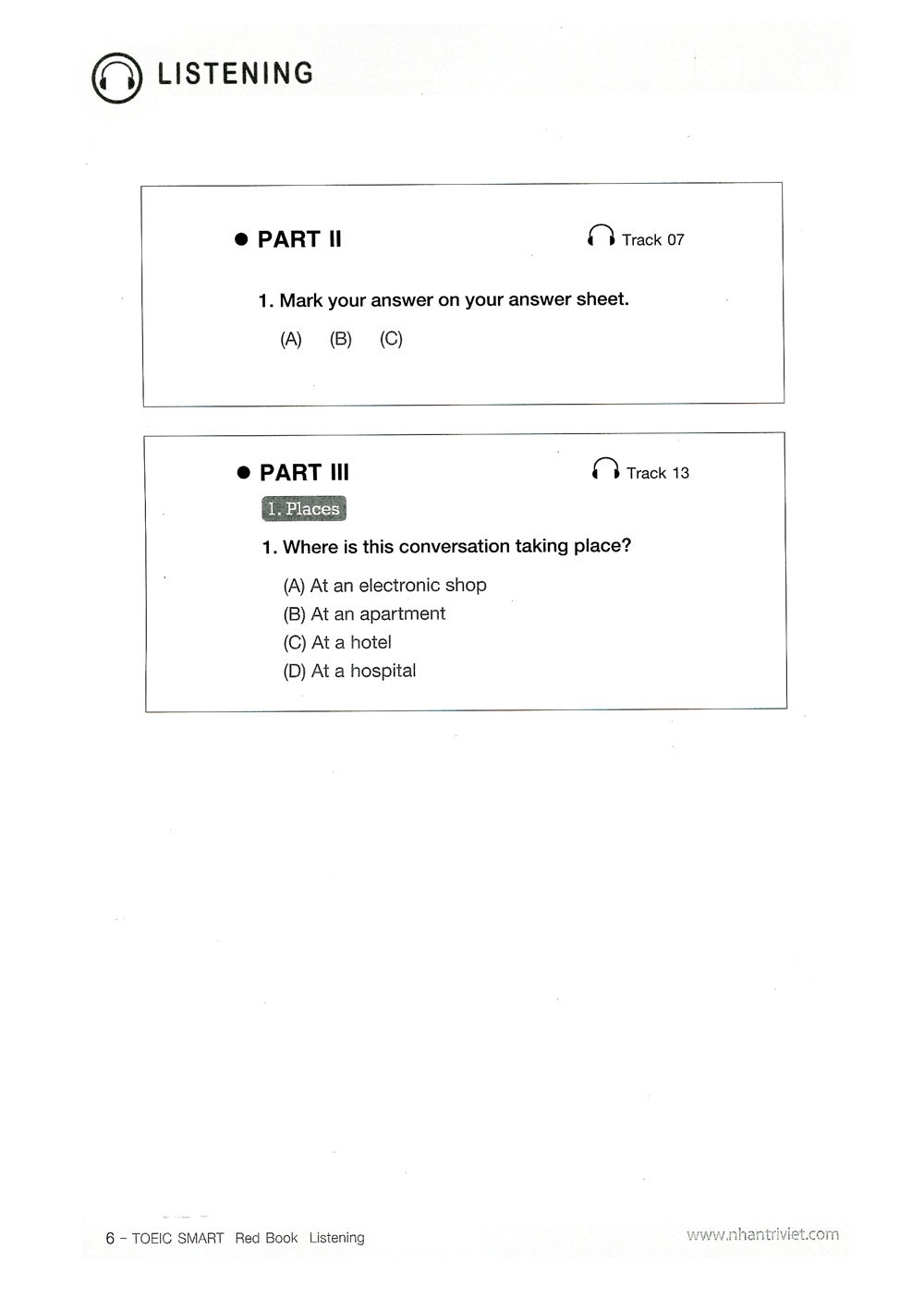 toeic smart red book listening (kèm cd)