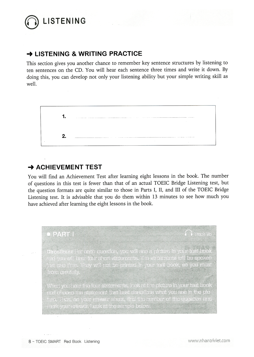 toeic smart red book listening (kèm cd)