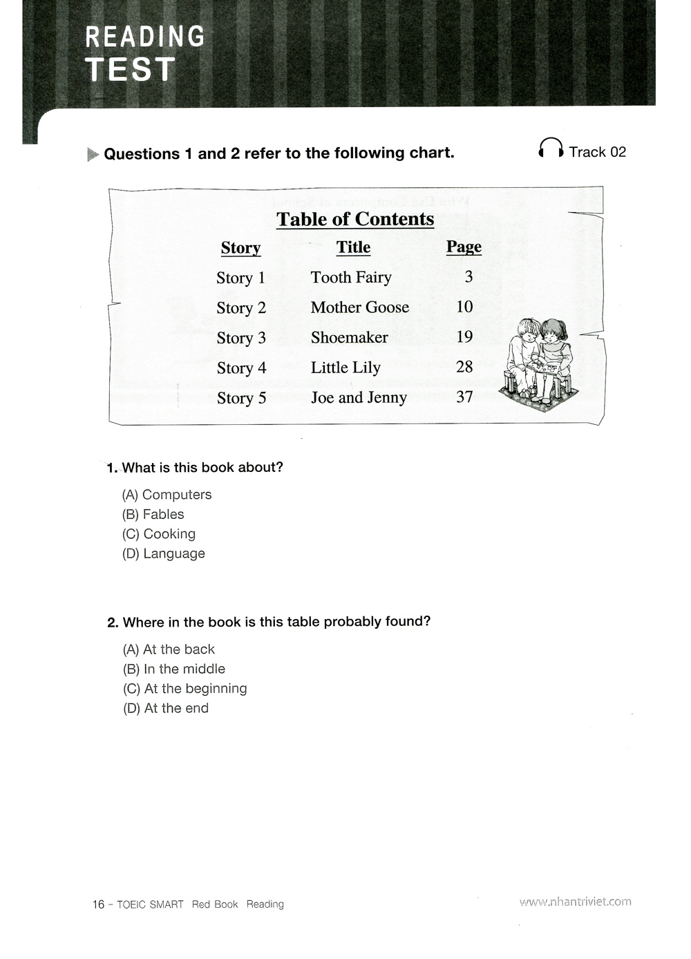 toeic smart - red book reading (kèm cd)