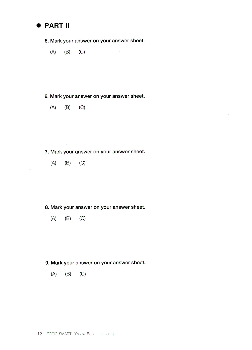 toeic smart - yellow book listening (kèm cd)