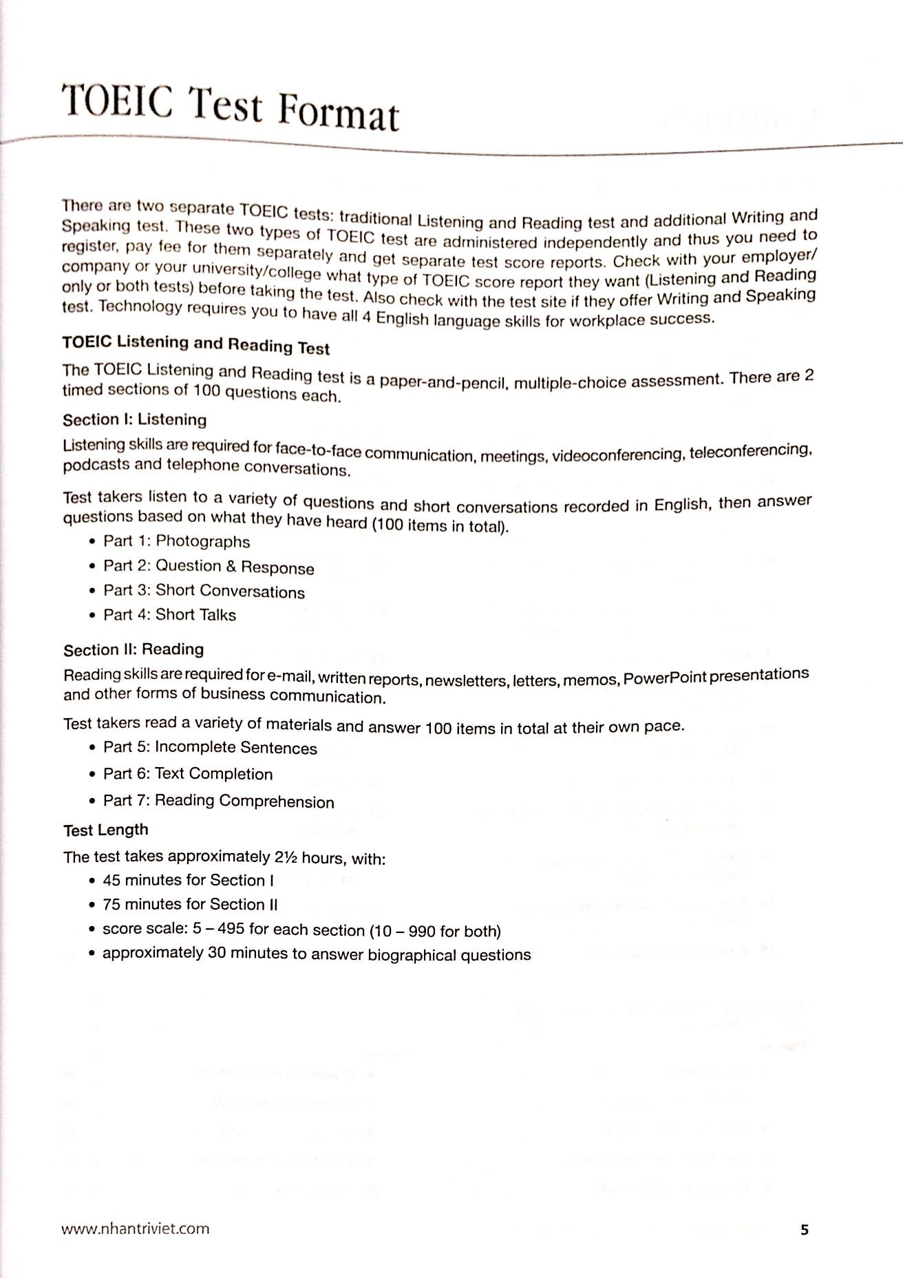 toeic training listening comprehension 860