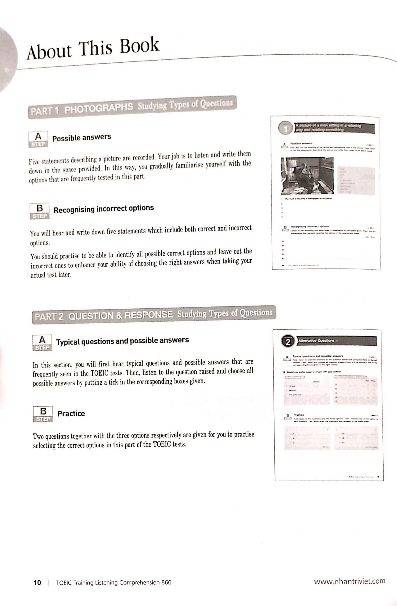 toeic training listening comprehension 860