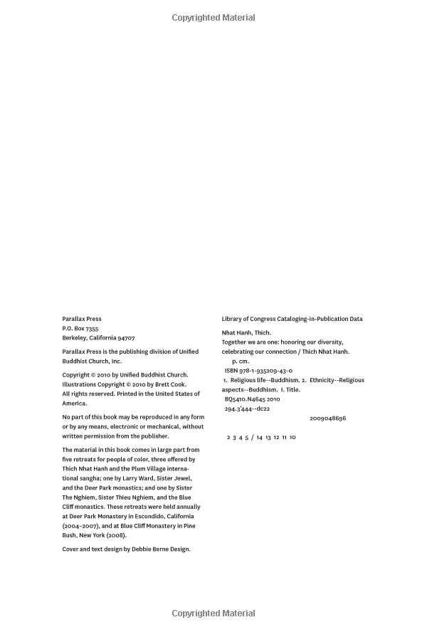 together we are one : honoring our diversity, celebrating our connection