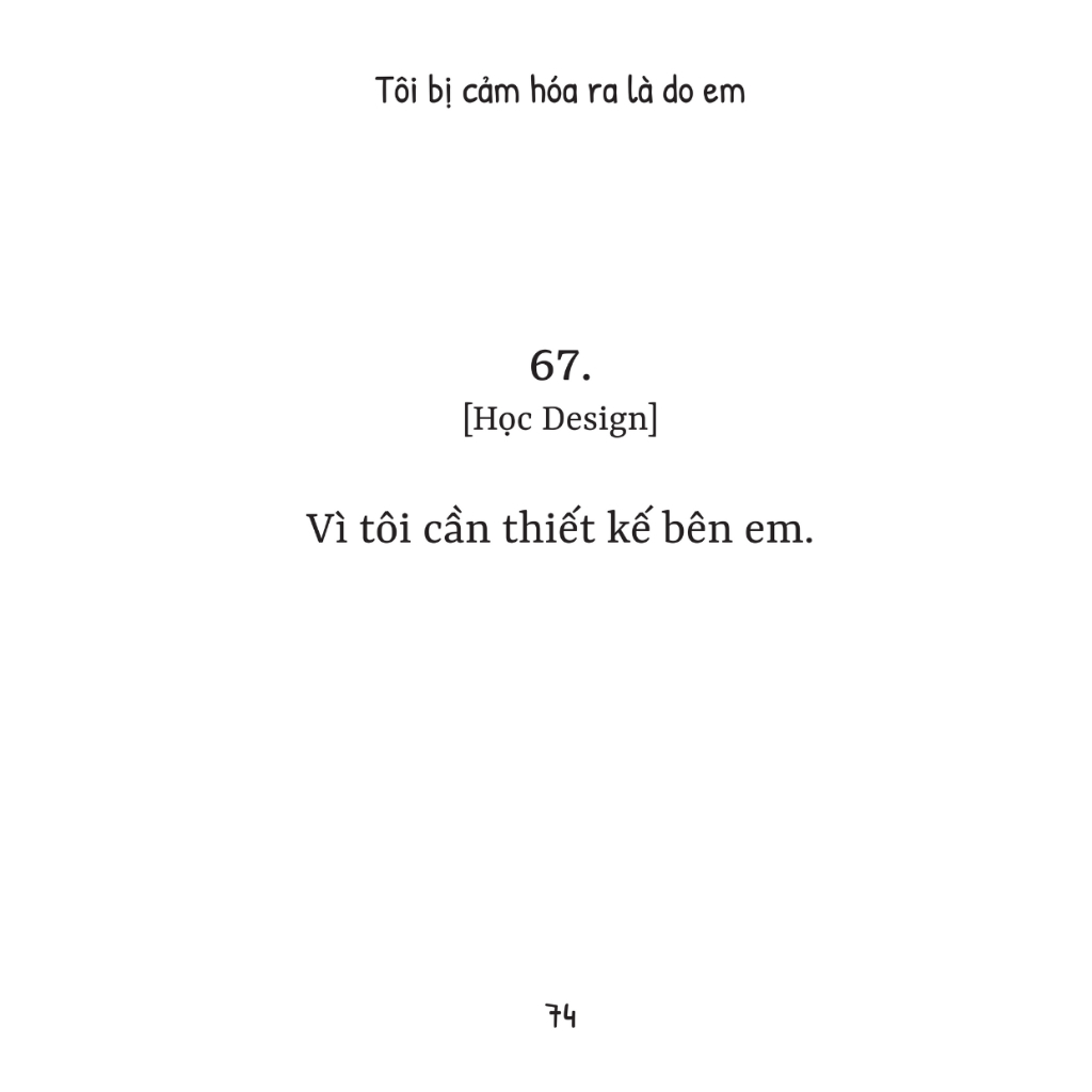 tôi bị cảm hóa ra là do em
