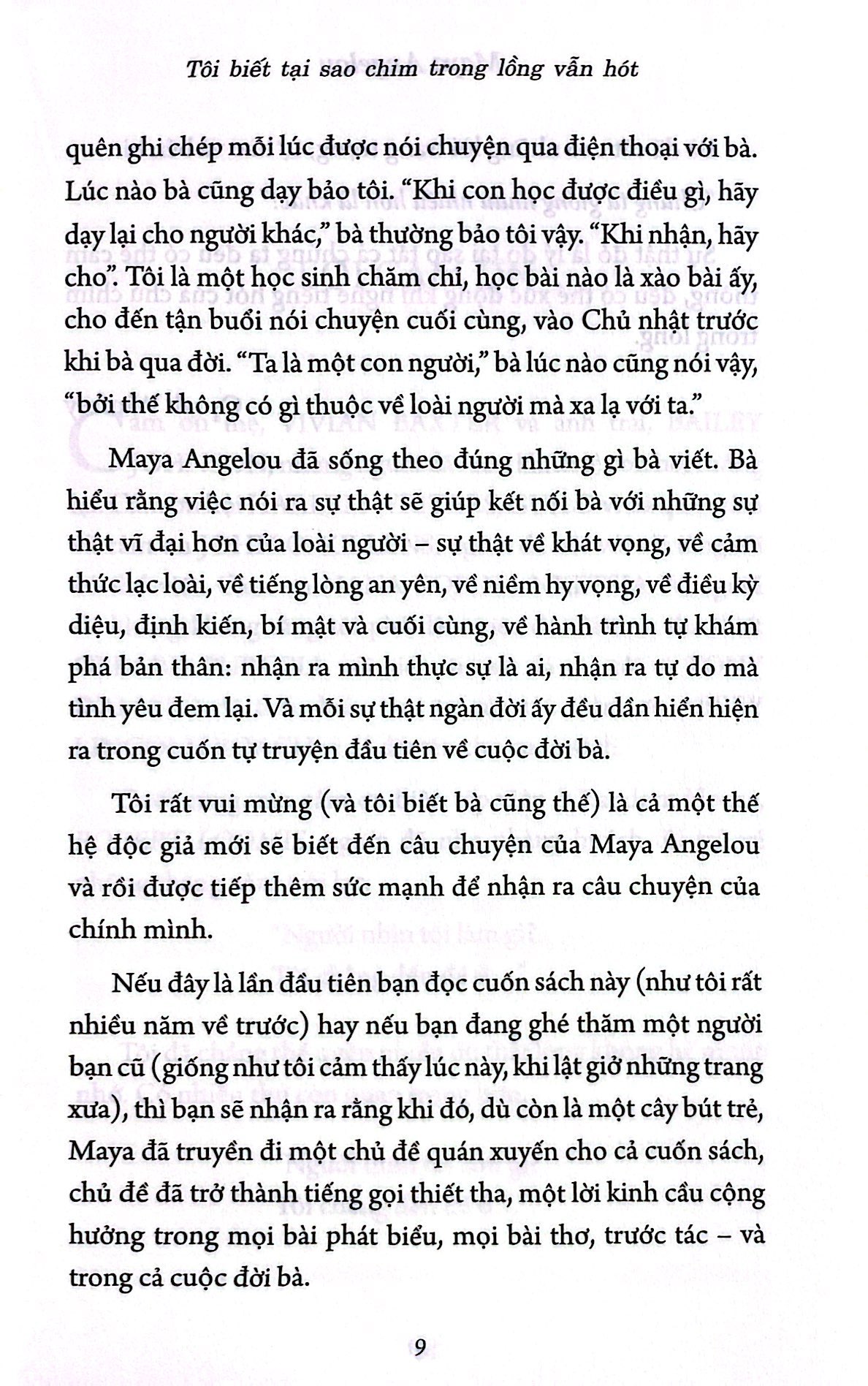 tôi biết tại sao chim trong lồng vẫn hót (tái bản 2023)