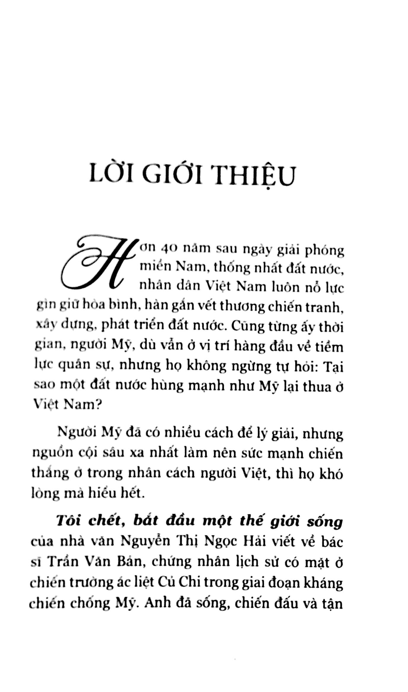 tôi chết bắt đầu một thế giới sống