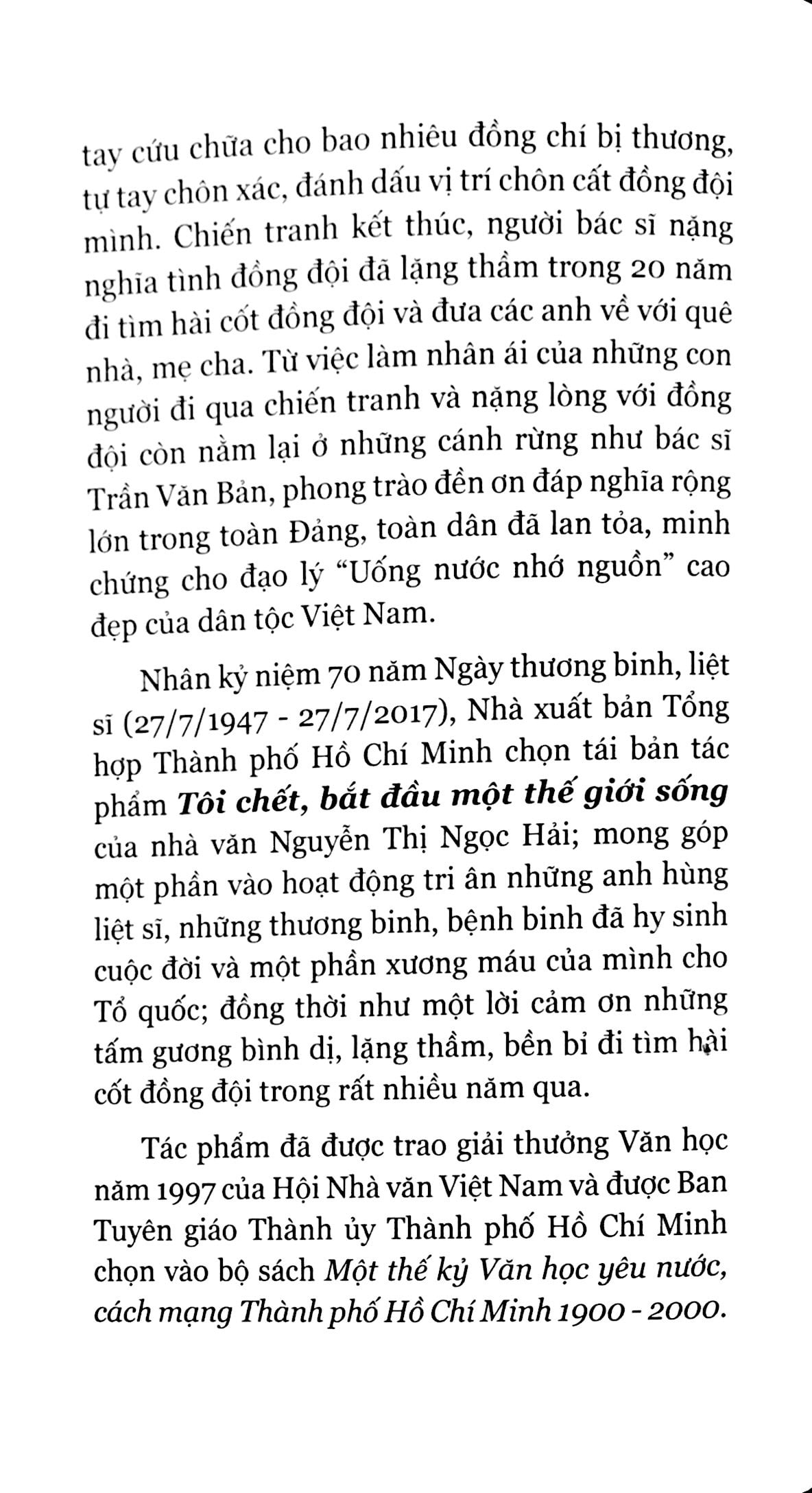 tôi chết bắt đầu một thế giới sống