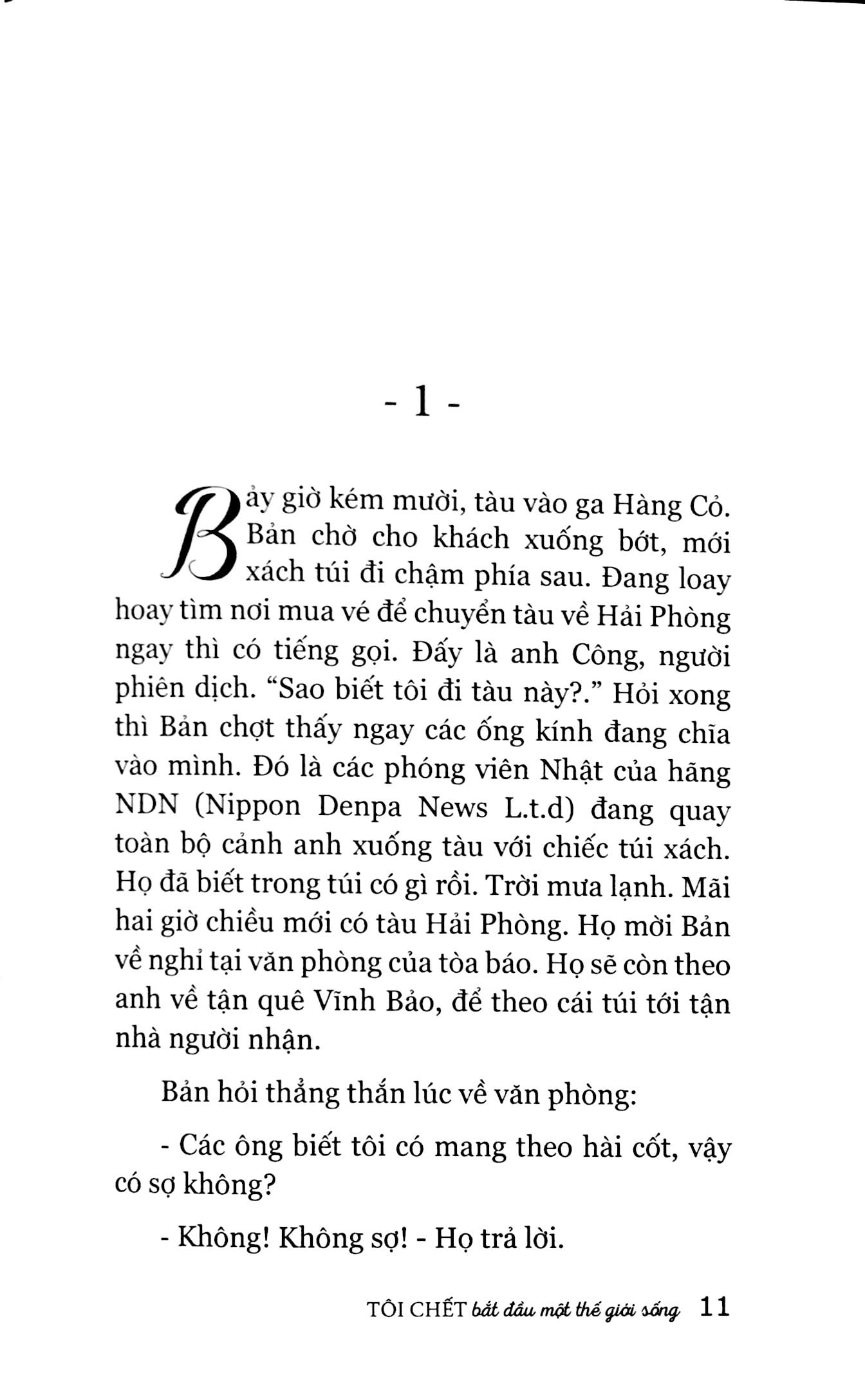 tôi chết bắt đầu một thế giới sống