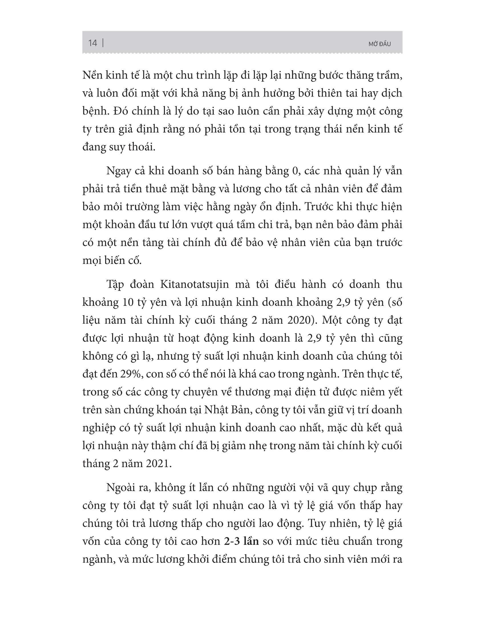 tối đa hoá lợi nhuận - bí quyết kinh doanh để đạt tỷ suất lợi nhuận 29% của tập đoàn kitanotatsujin