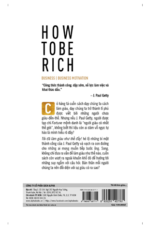 tôi đã làm giàu như thế đấy!