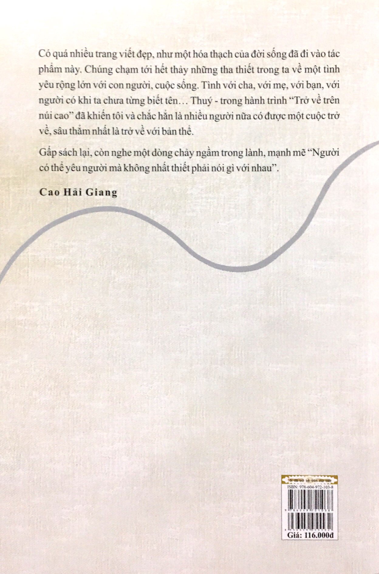 tôi đã trở về trên núi cao