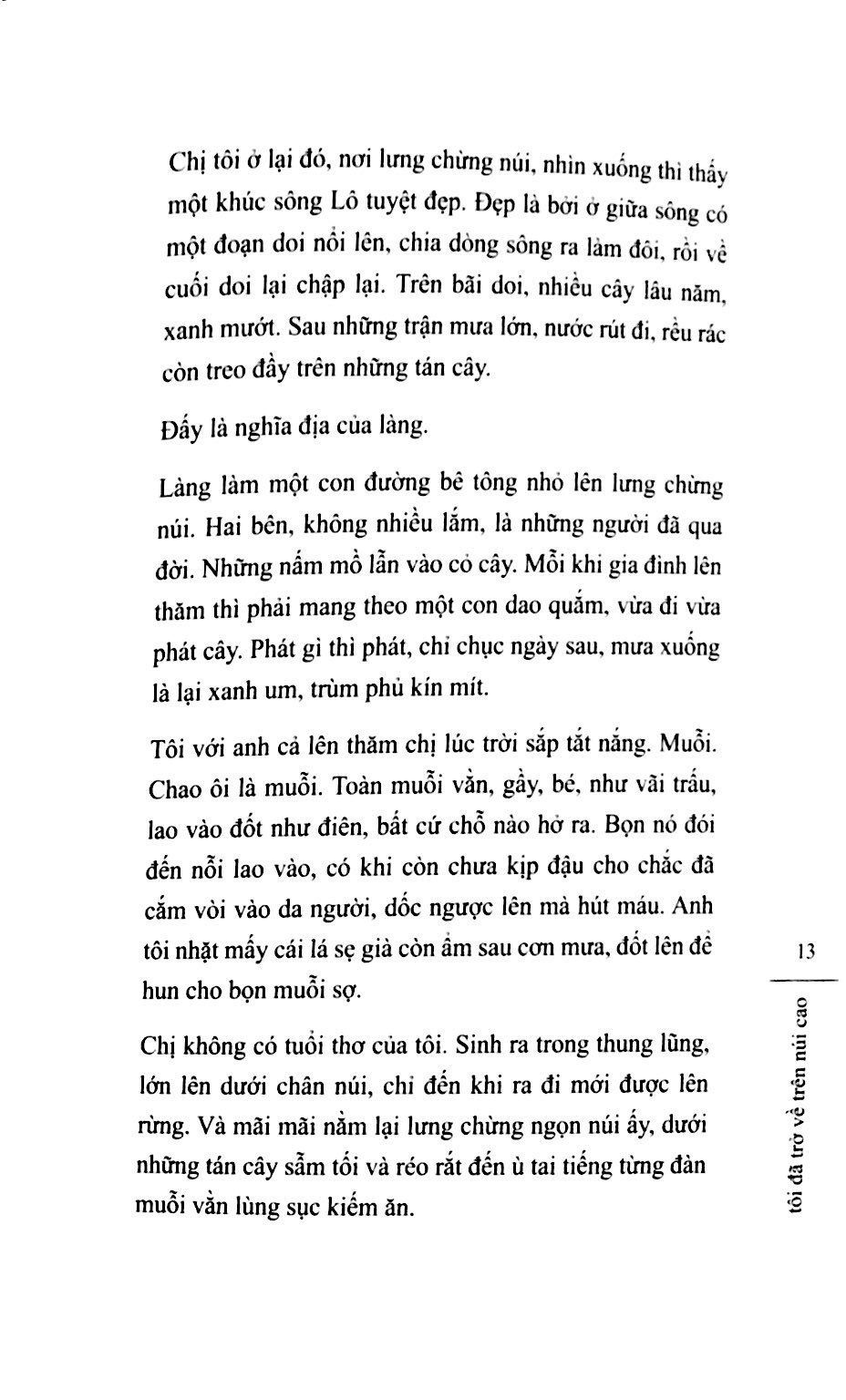 tôi đã trở về trên núi cao