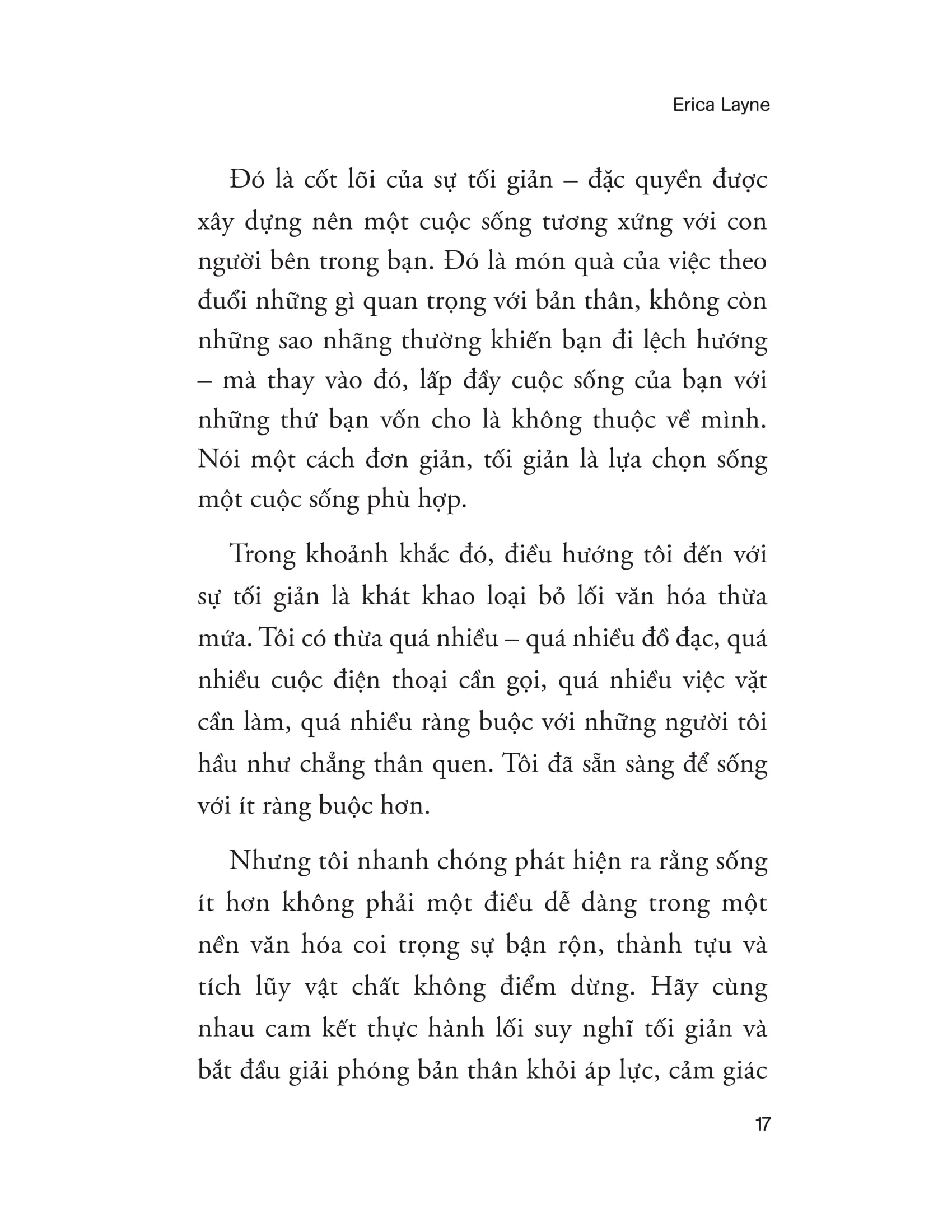 tối giản thân tâm