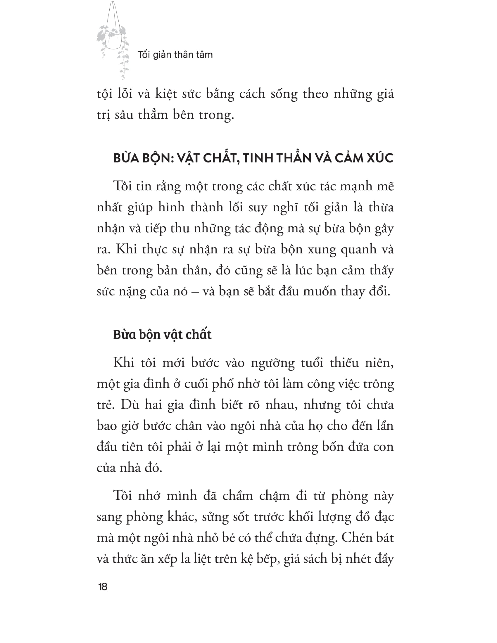 tối giản thân tâm