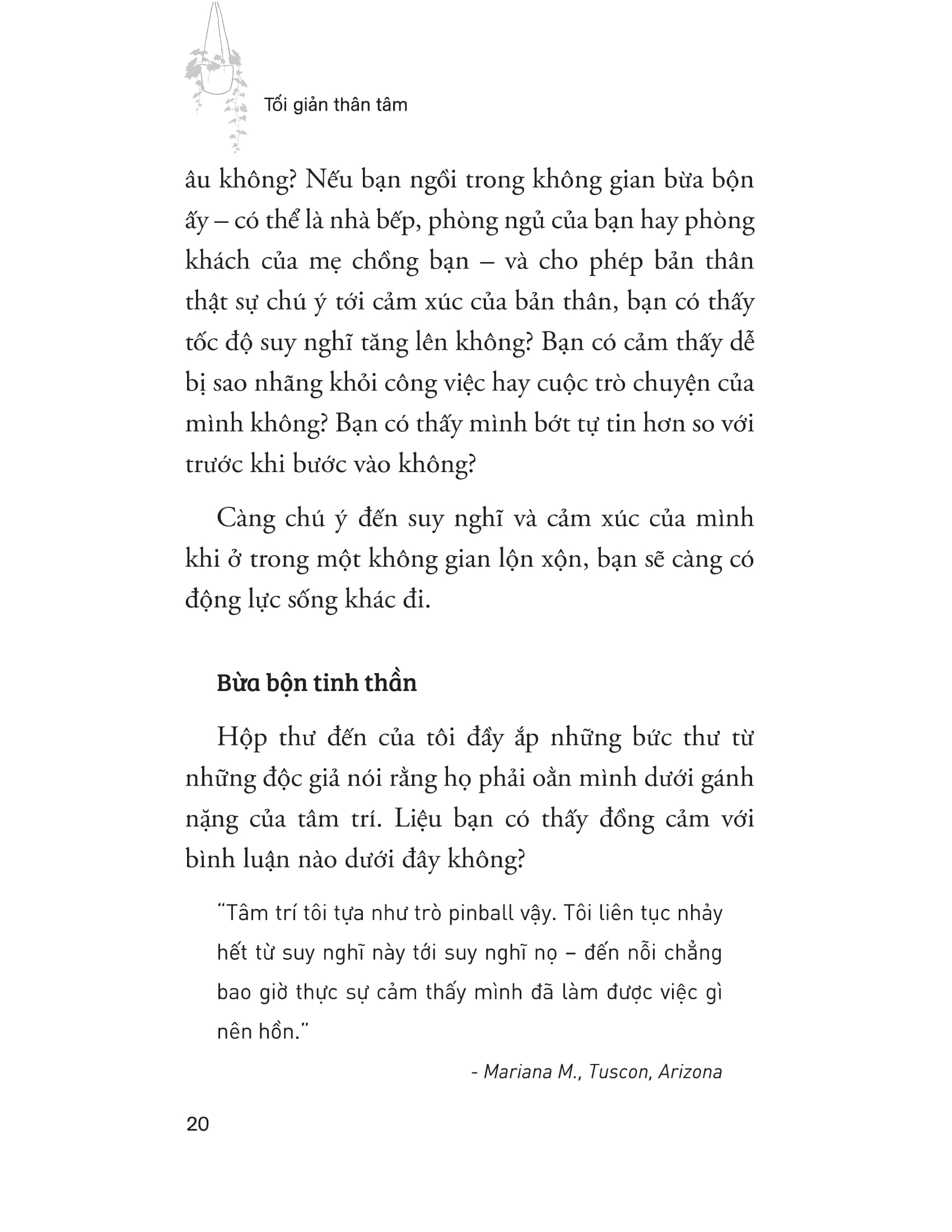 tối giản thân tâm