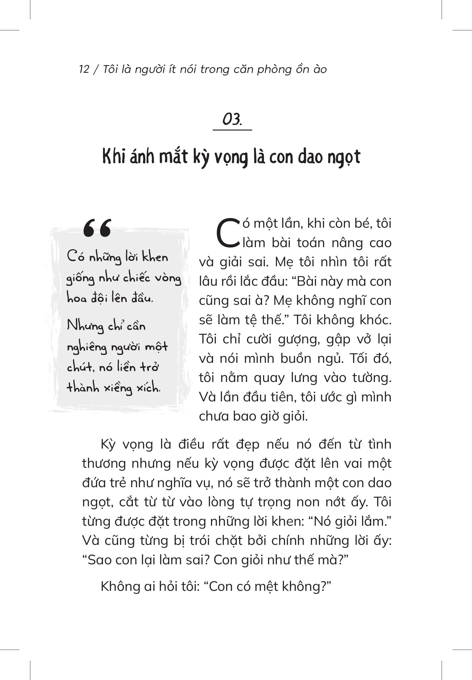 Tôi Là Người Ít Nói Trong Căn Phòng Ồn Ào