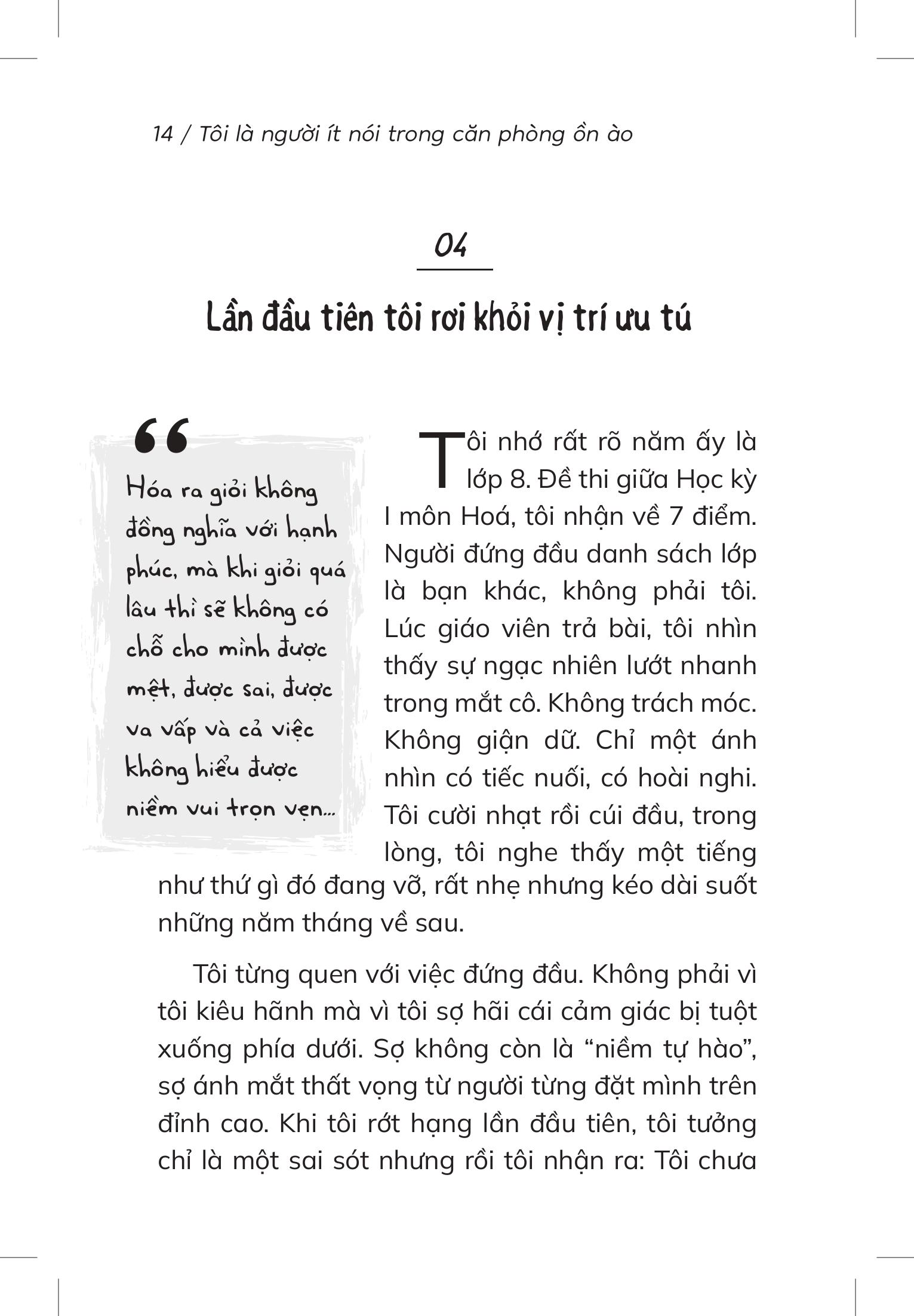Tôi Là Người Ít Nói Trong Căn Phòng Ồn Ào
