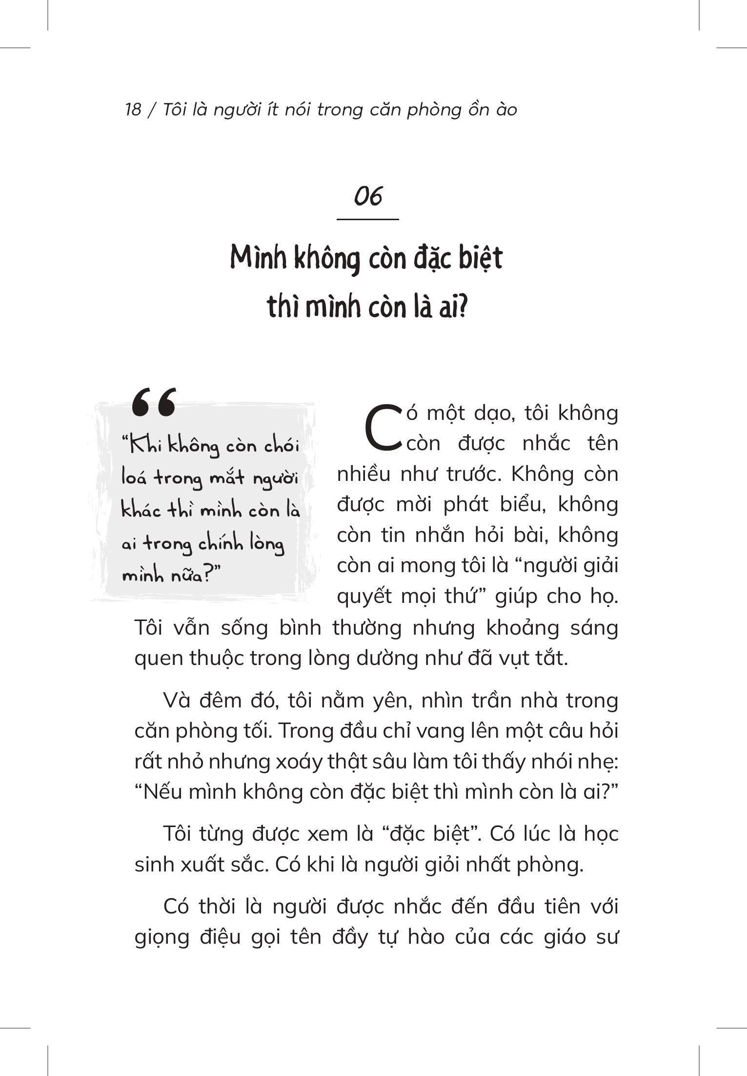 Tôi Là Người Ít Nói Trong Căn Phòng Ồn Ào