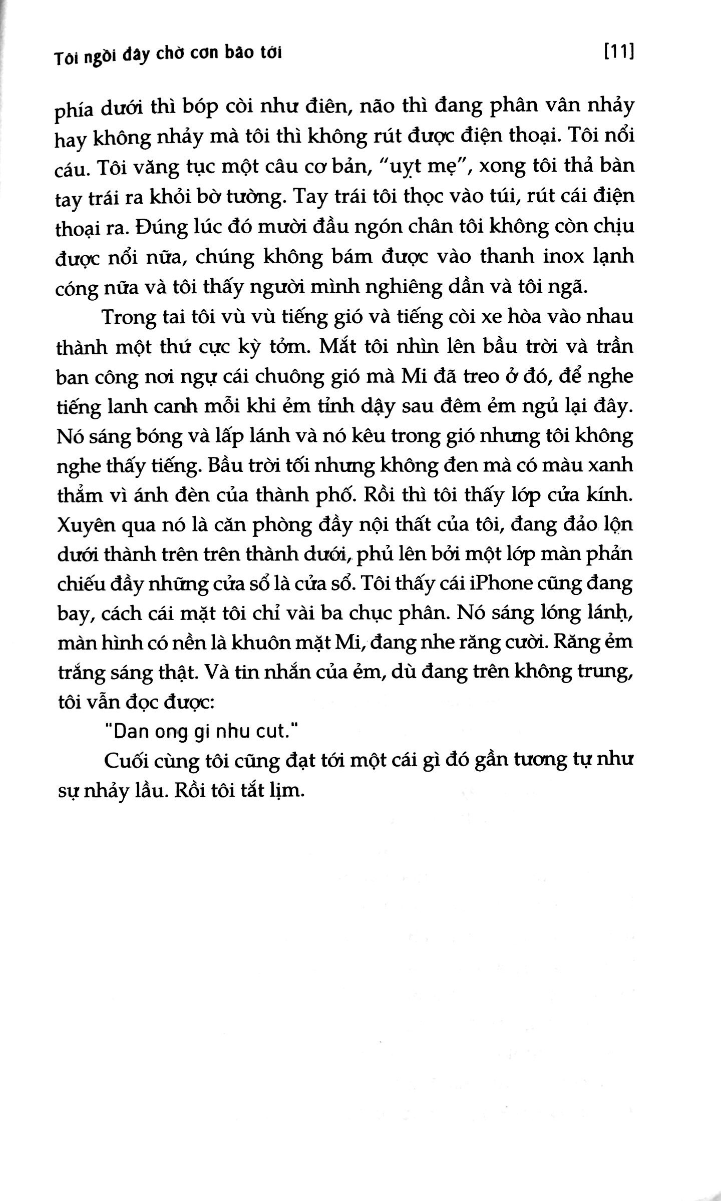 tôi ngồi đây chờ cơn bão tới