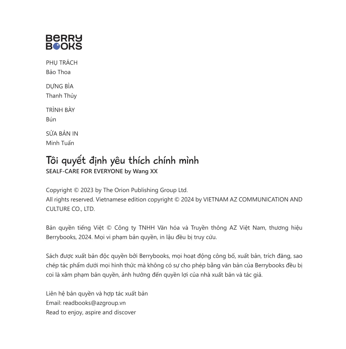 tôi quyết định yêu thích chính mình