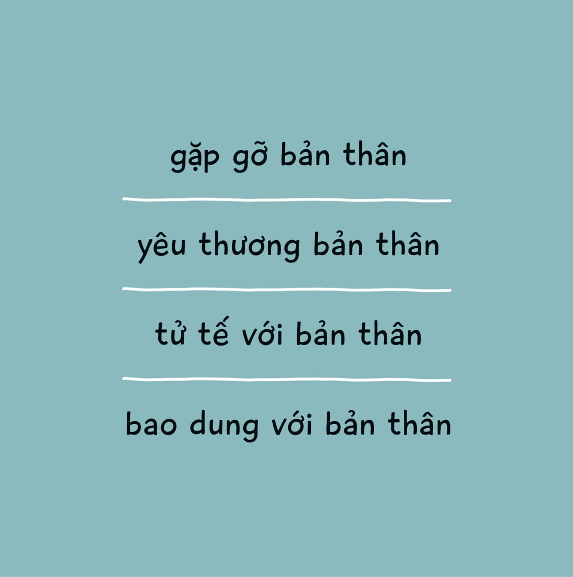 tôi quyết định yêu thích chính mình